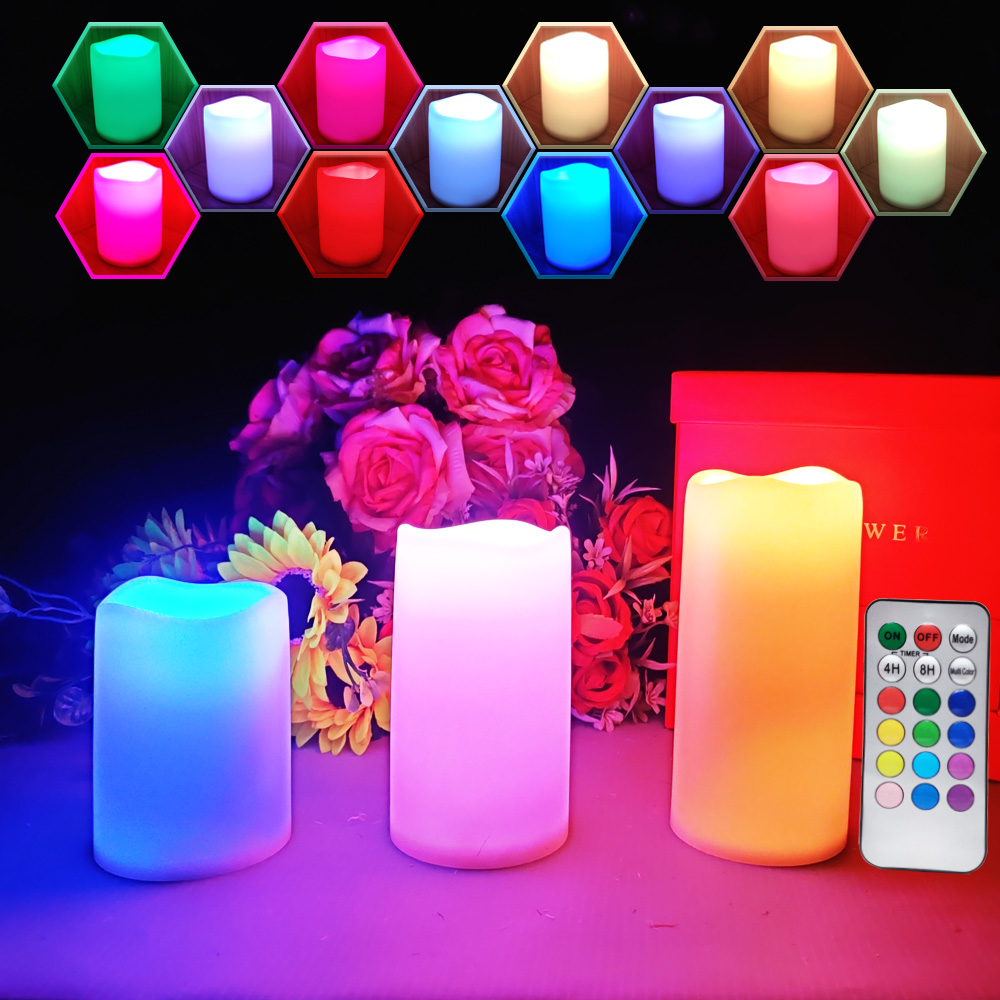 Outdoor LED wedding candles